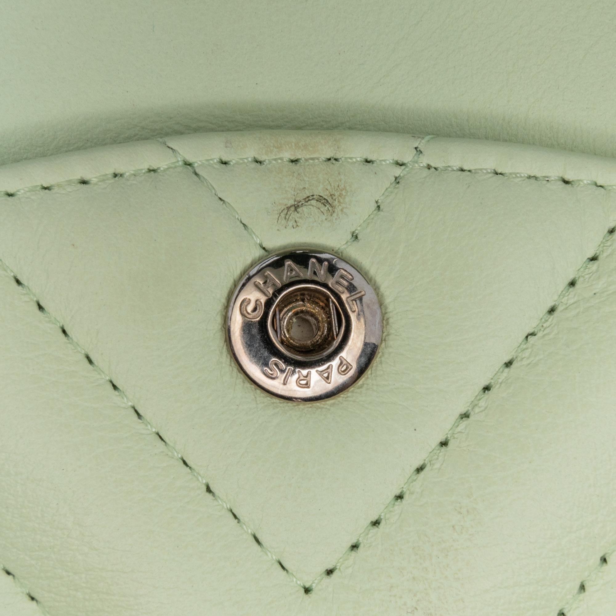 Chanel Small Classic Chevron Lambskin Double Flap