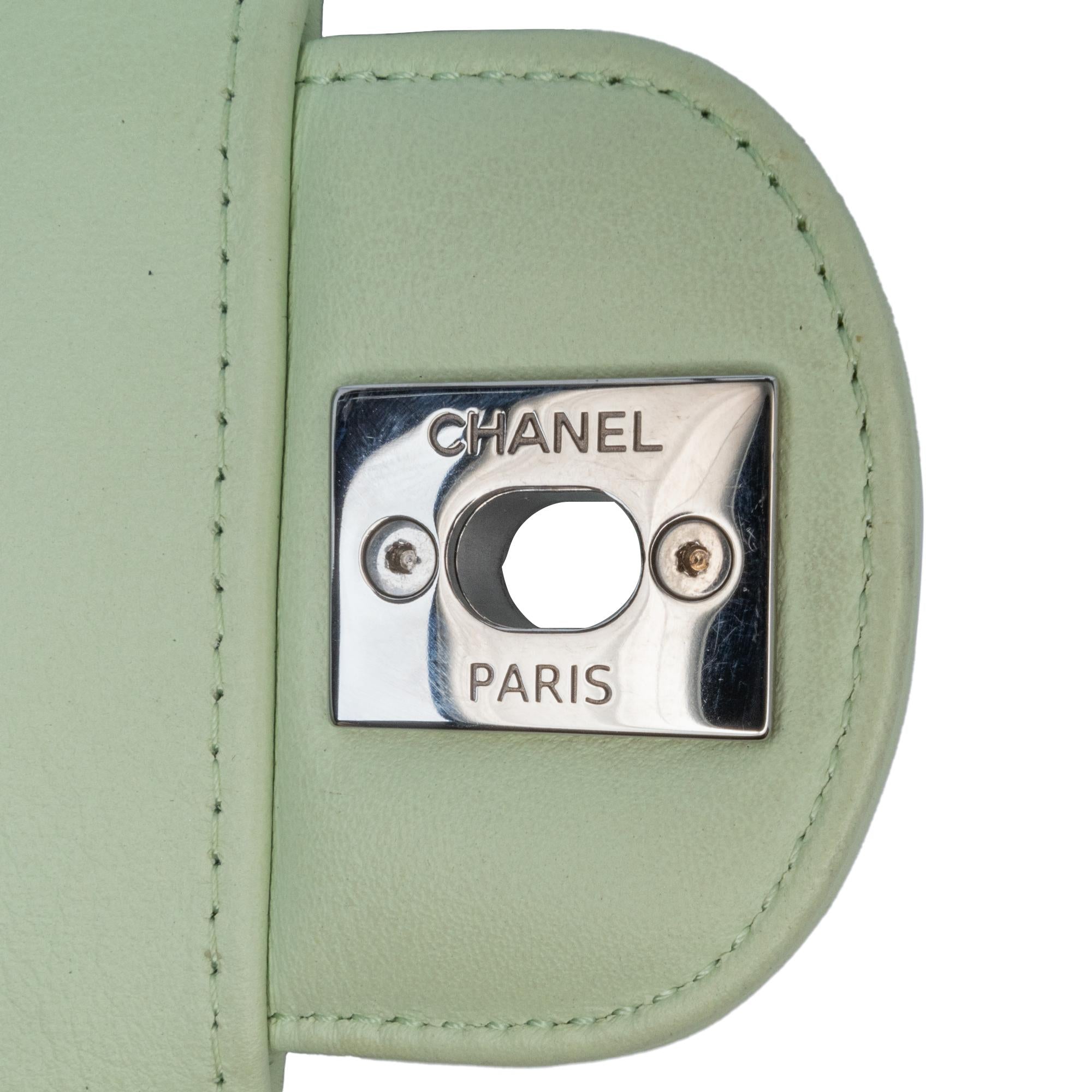 Chanel Small Classic Chevron Lambskin Double Flap