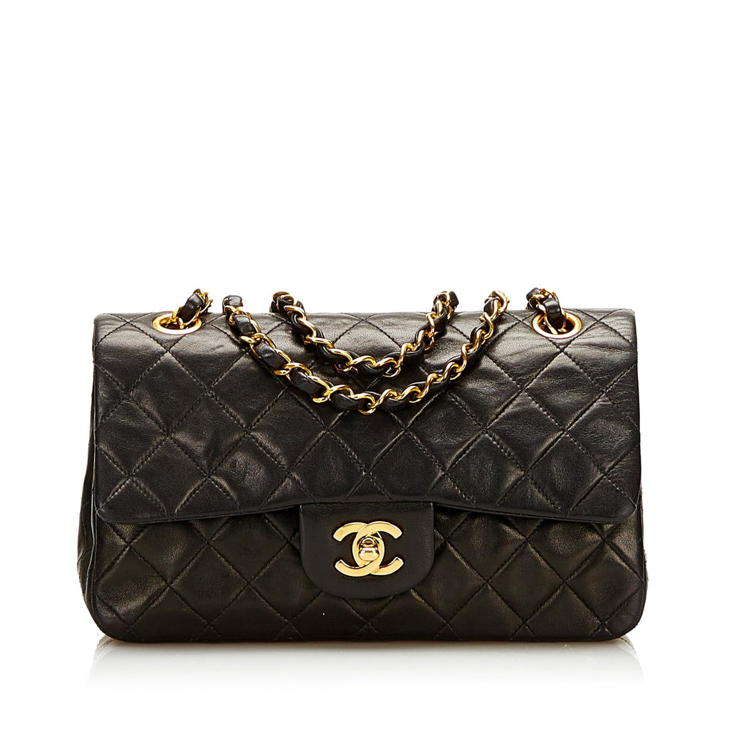 Chanel Small Classic Lambskin Double Flap (SHG-36032)