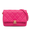 Chanel Small Quilted Caviar Chain Melody Flap