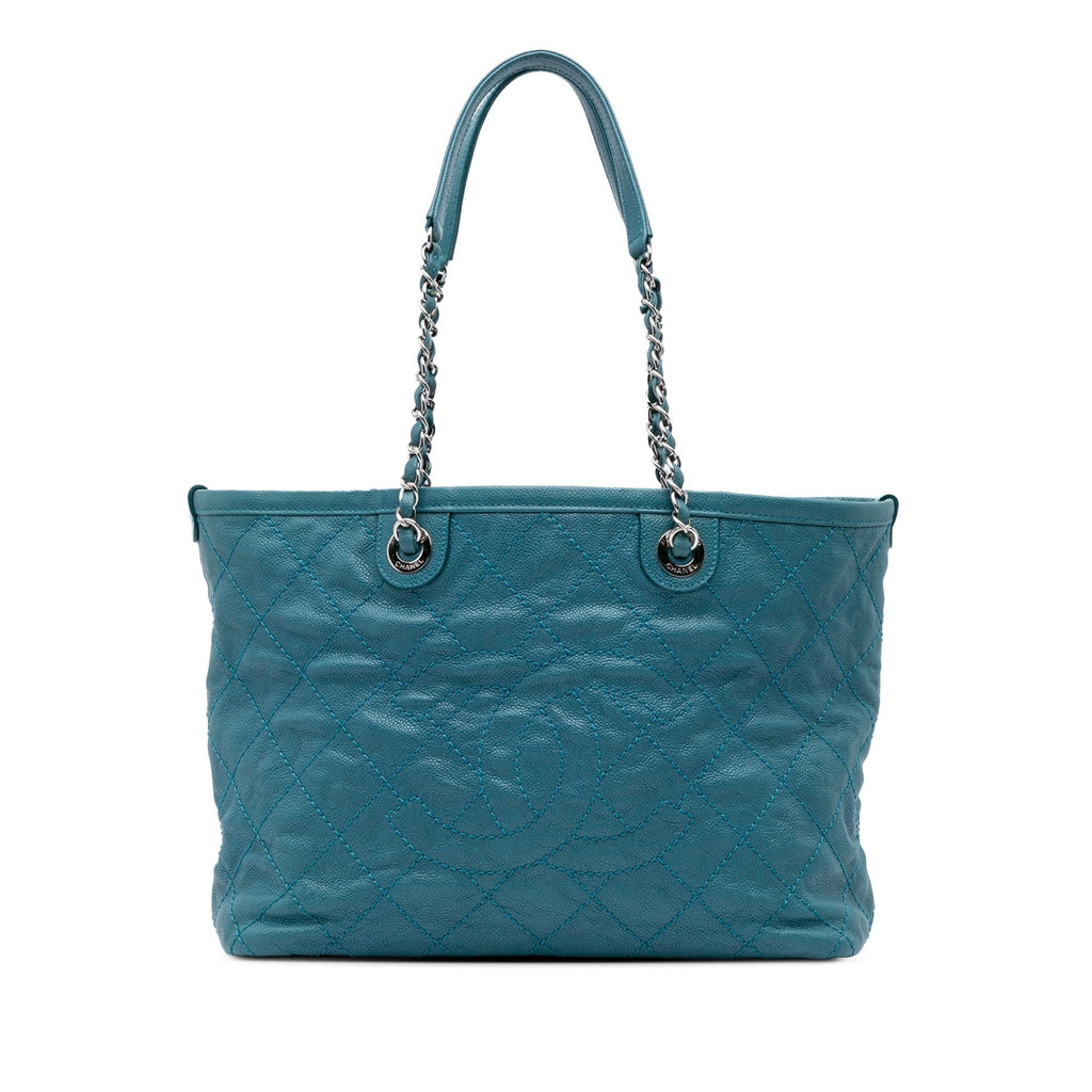 Chanel Small Quilted Caviar Daily Shopping Tote