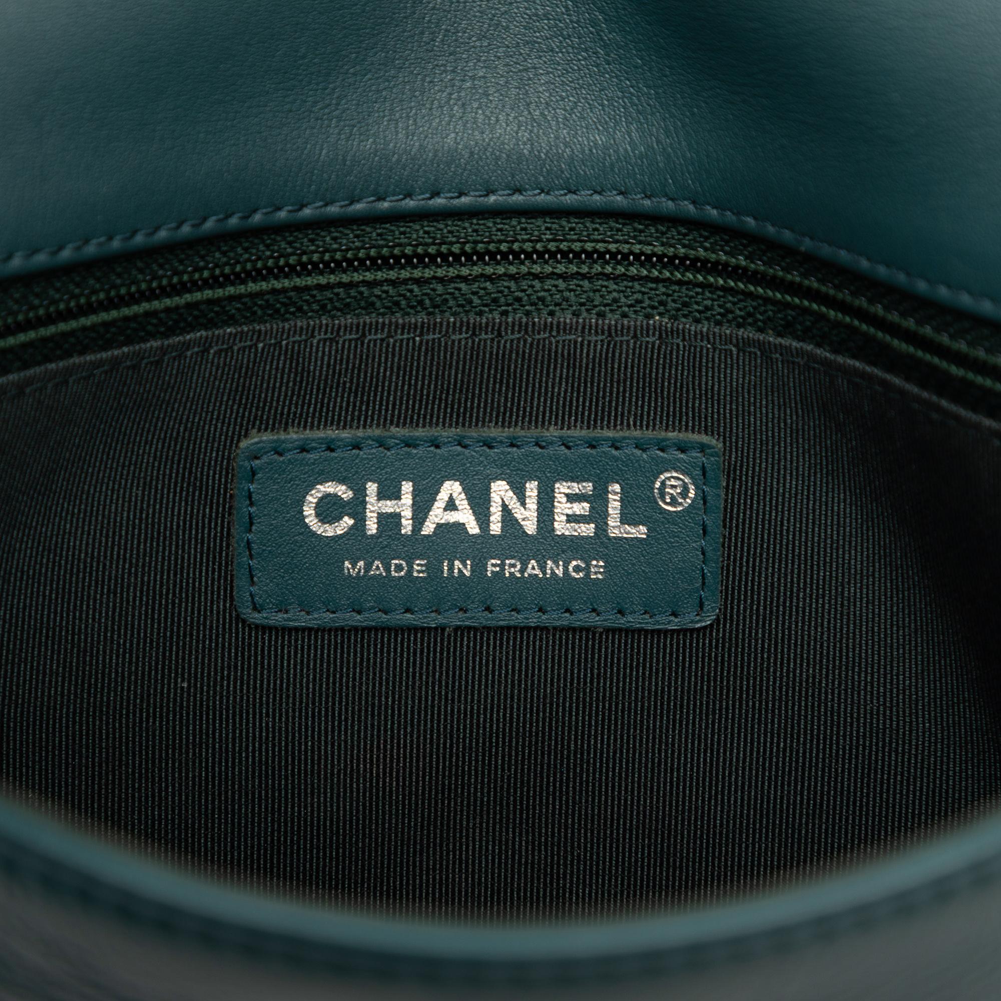 Chanel Small Quilted Crumpled Calfskin Bi Vintage Full Flap