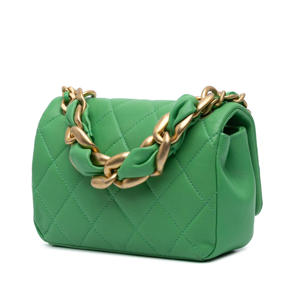 Chanel Small Quilted Lambskin Chain Is More Flap