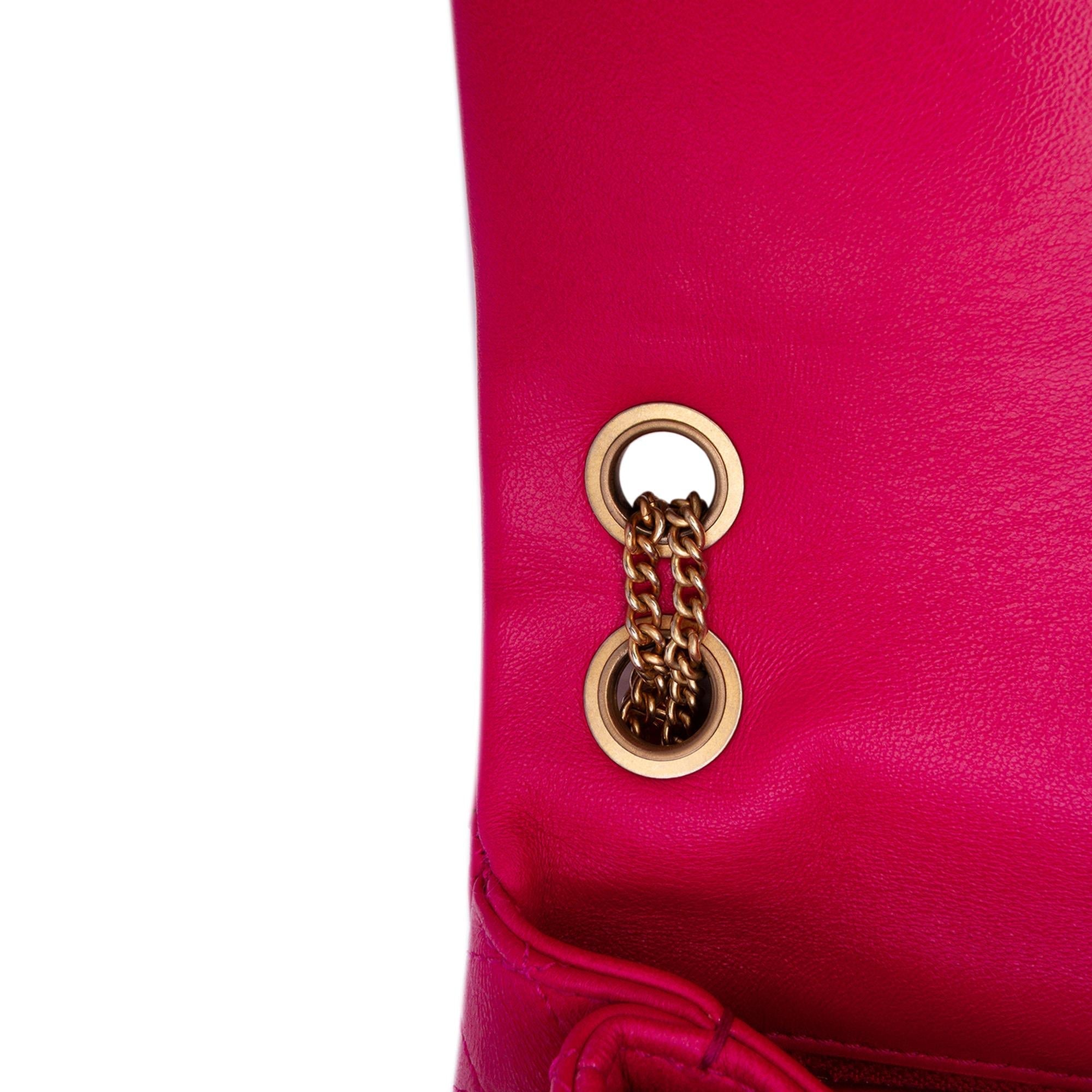 Chanel Small Quilted Lambskin On And On Chain Flap