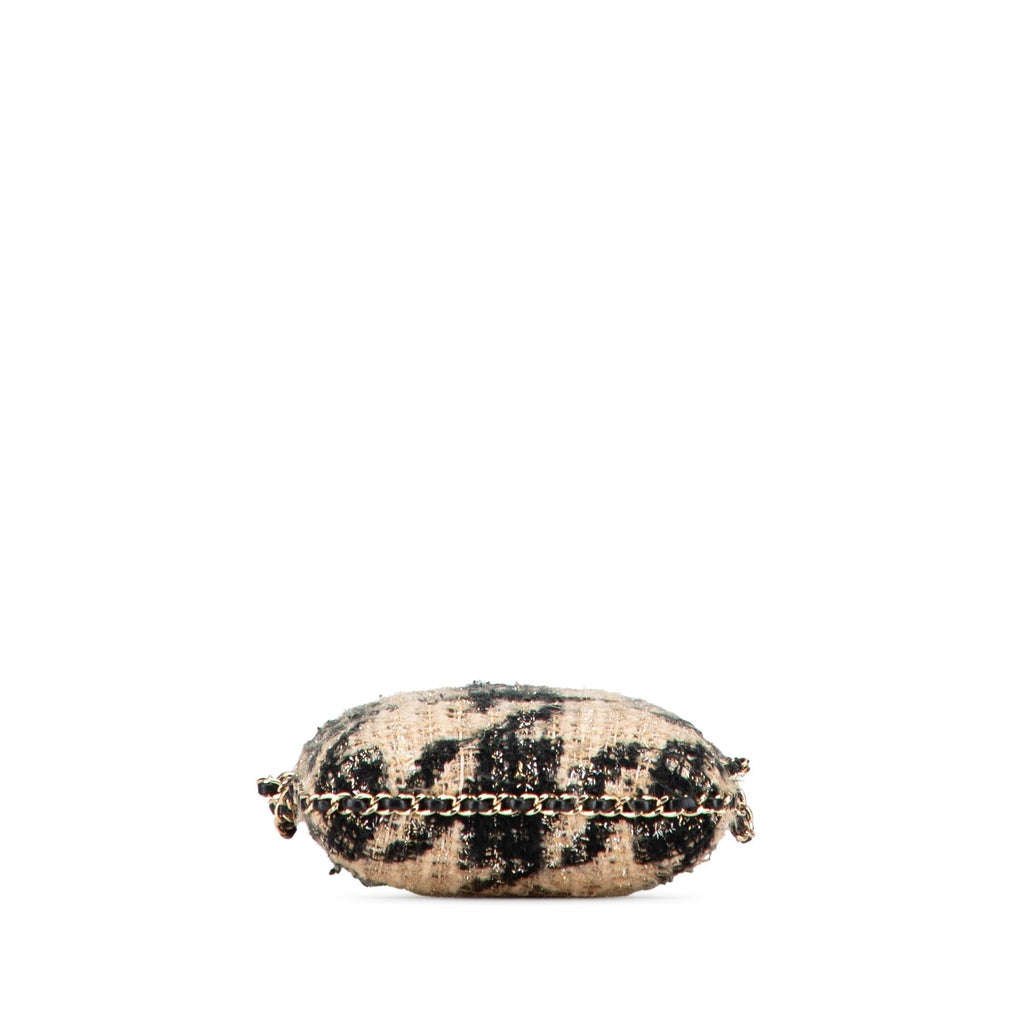 Chanel Tweed Chain Around Phone Holder