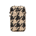 Chanel Tweed Chain Around Phone Holder