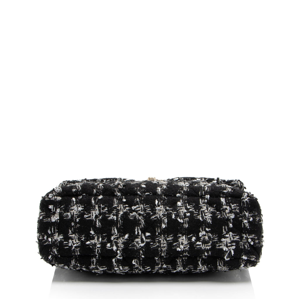 Chanel Tweed Houndstooth 19 Large Flap Shoulder Bag