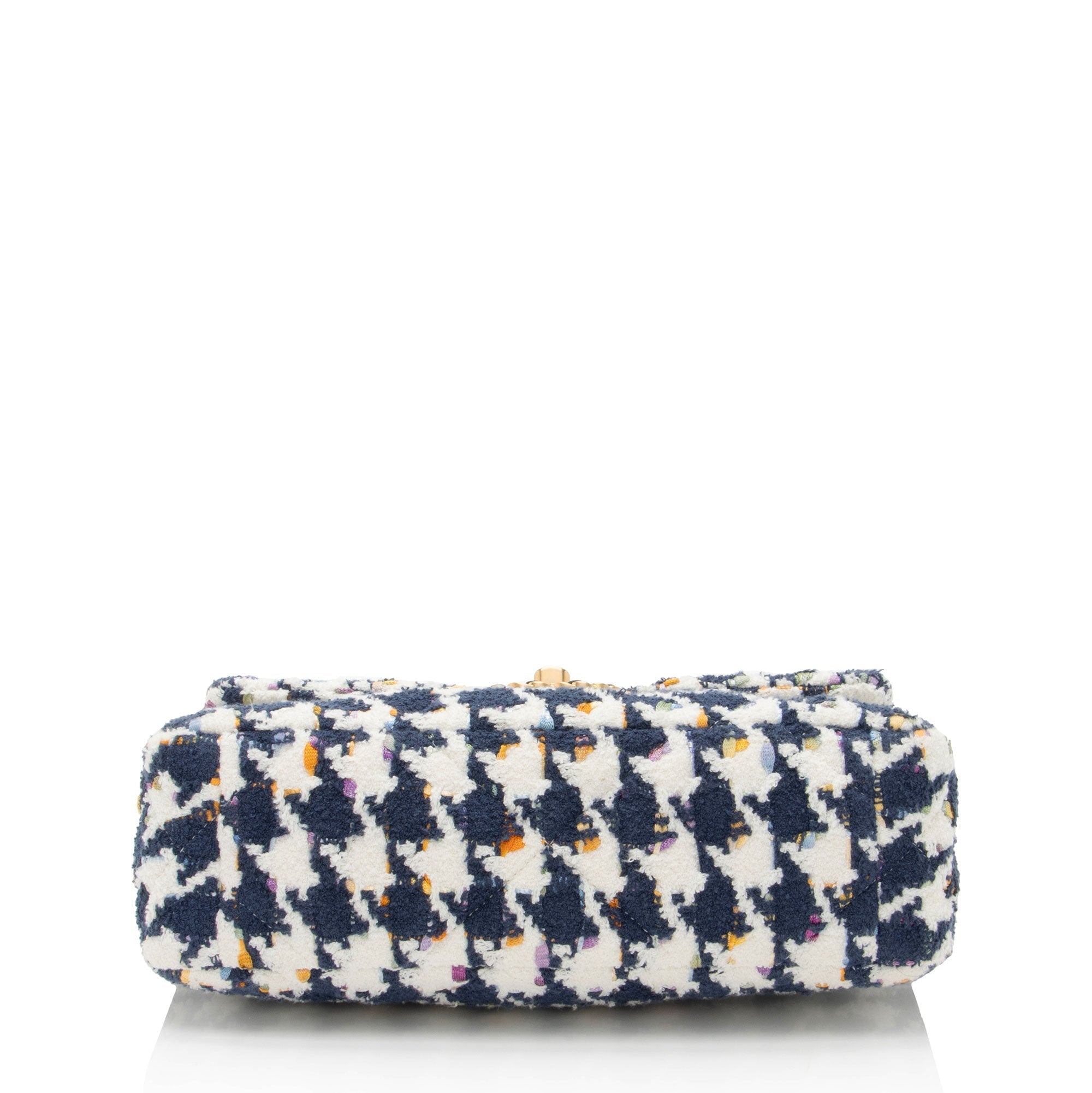 Chanel Tweed Houndstooth 19 Medium Flap Shoulder Bag