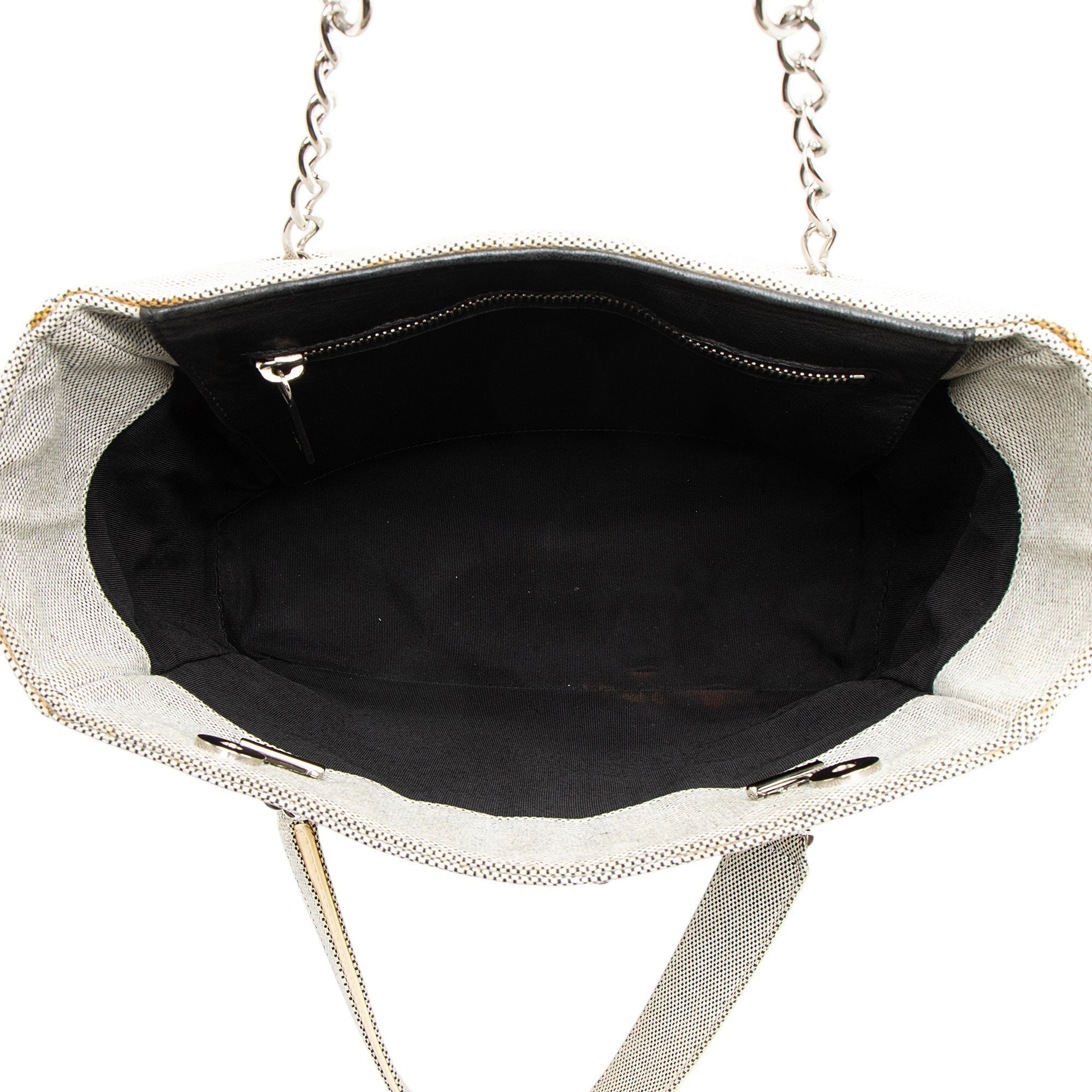 Chanel Vintage Canvas Camellia No. 5 Tote
