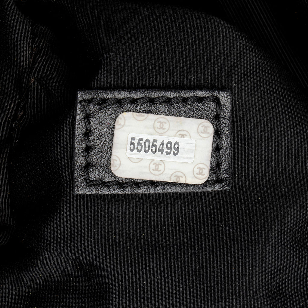 Chanel Vintage Lambskin CC Logo Tote (SHF-22846)