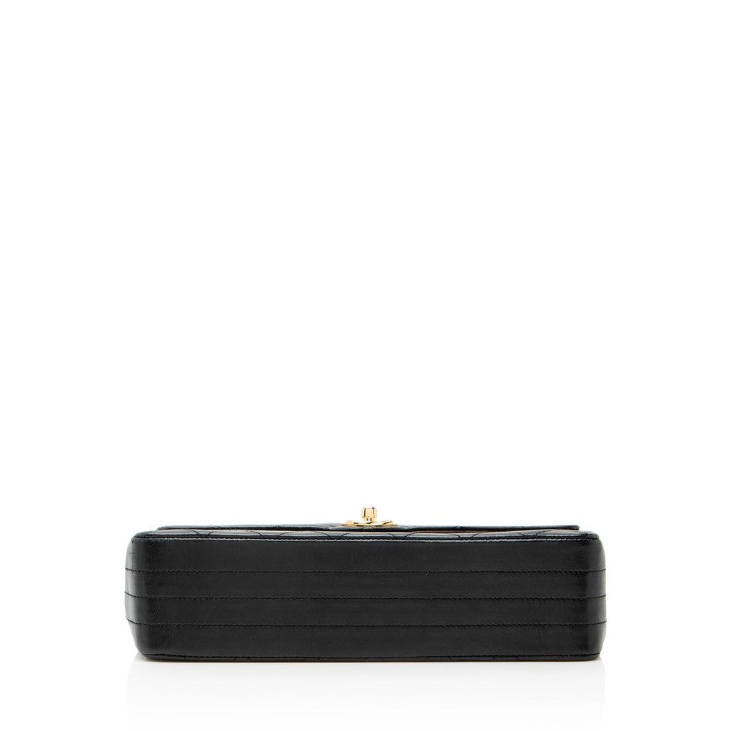Chanel Vintage Lambskin Circle CC Flap Shoulder Bag