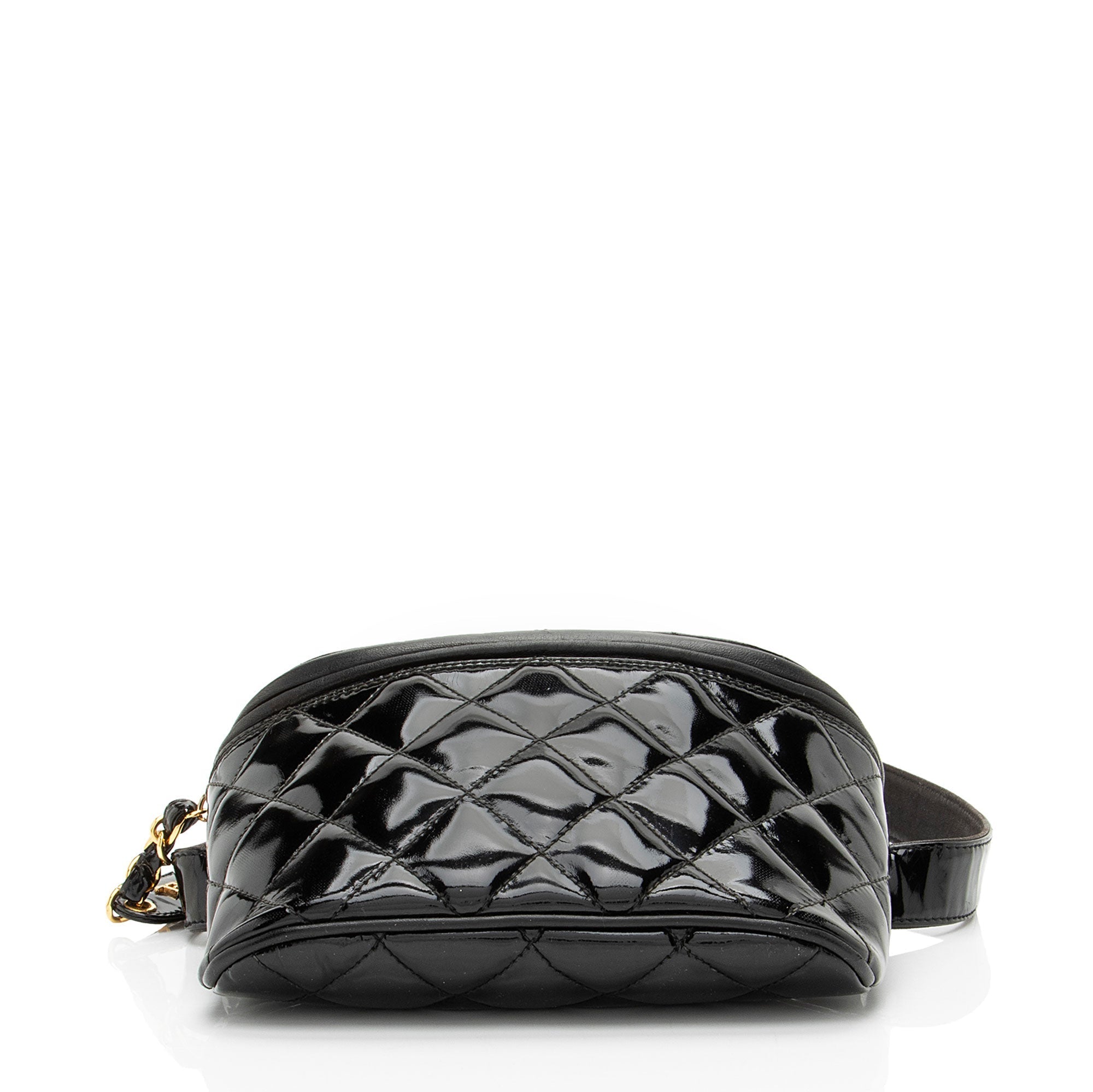 Chanel Vintage Patent Leather Belt Bag - Size 32 / 80