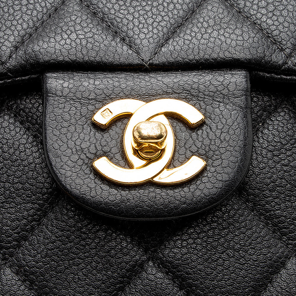 Chanel Vintage Quilted Leather Flap Shoulder Bag (SHF-18935)