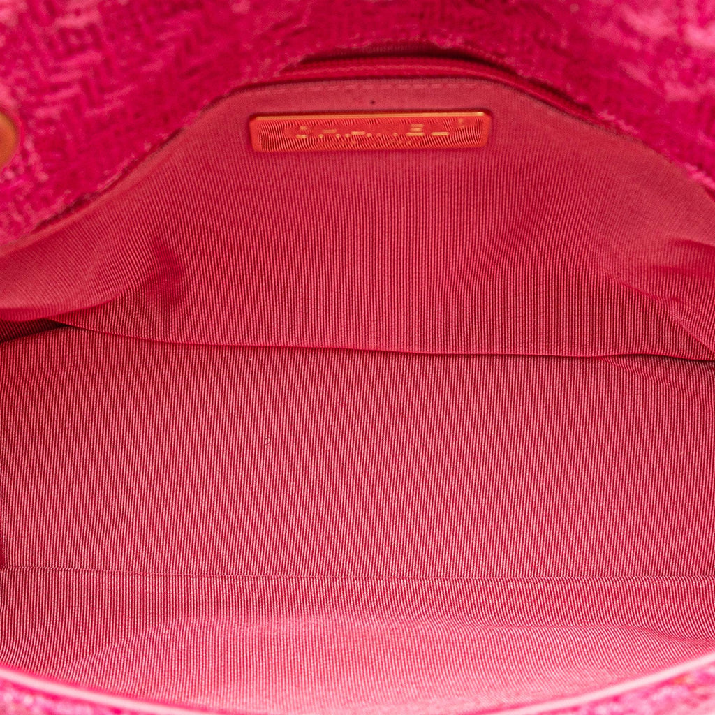 Chanel Wool Tweed Giant Logo Flap