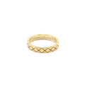 Chanel 18K Yellow Gold Mini Coco Crush Ring Size 4