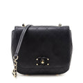 Chanel Black Calfskin Stitched Small Covered CC Flap Bag