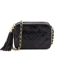 Chanel Black Lizard CC Camera Bag