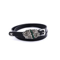 Chanel Black Patent & Strass Skinny Belt Size L