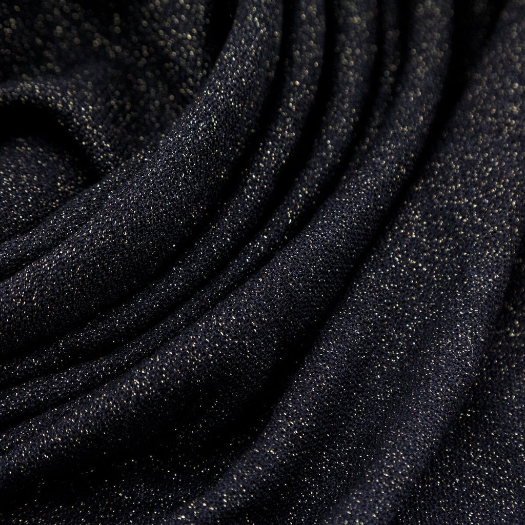 Chanel Black & Gold Cashmere Blend CC Scarf