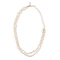 Chanel Faux Pearl Double Strand CC Necklace