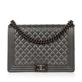 Chanel Boy Bag - Large Metallic - Grey