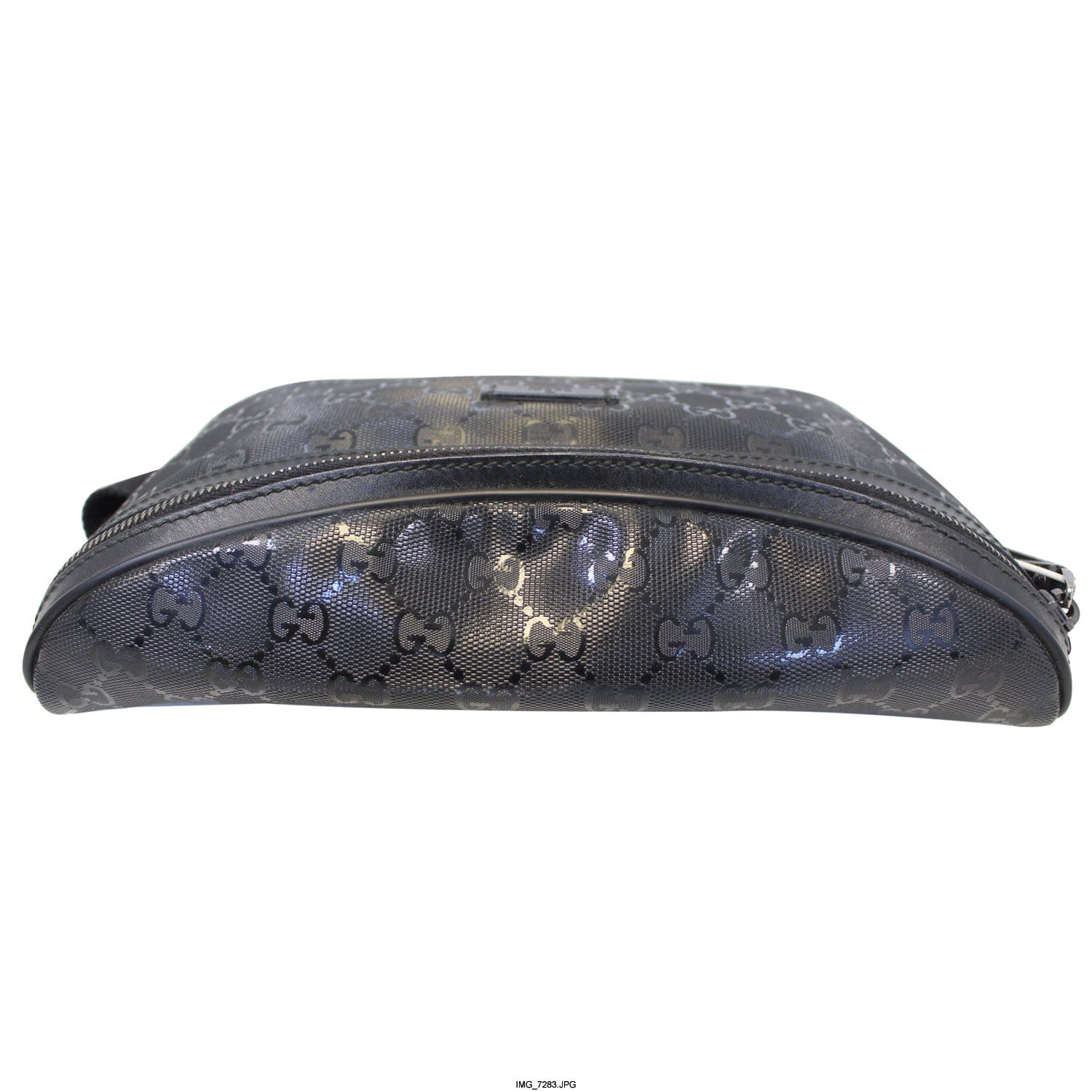 GUCCI GG Imprime Monogram Waist Bum Bag Black 233269