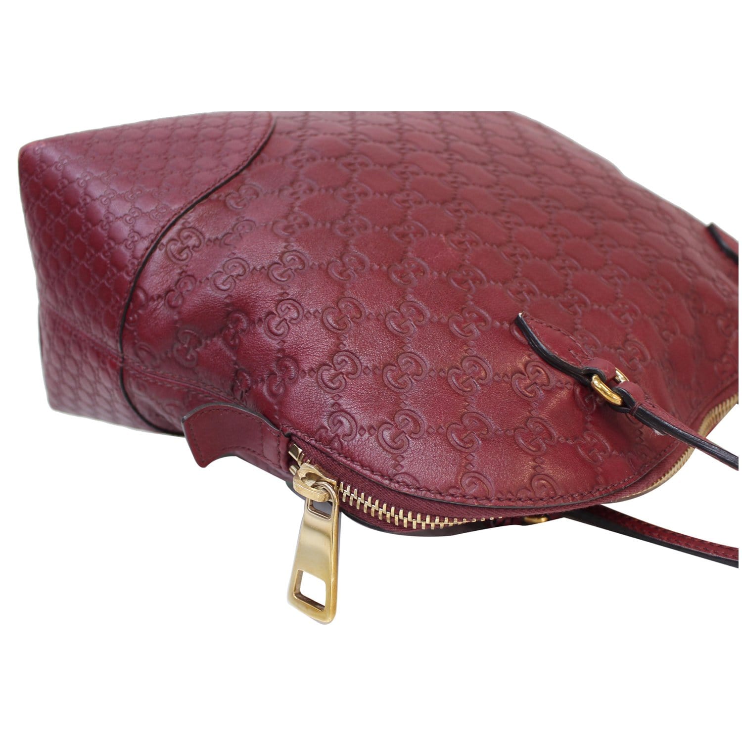 GUCCI Bree GG Guccissima Leather Shoulder Bag Dusty Rose 323673