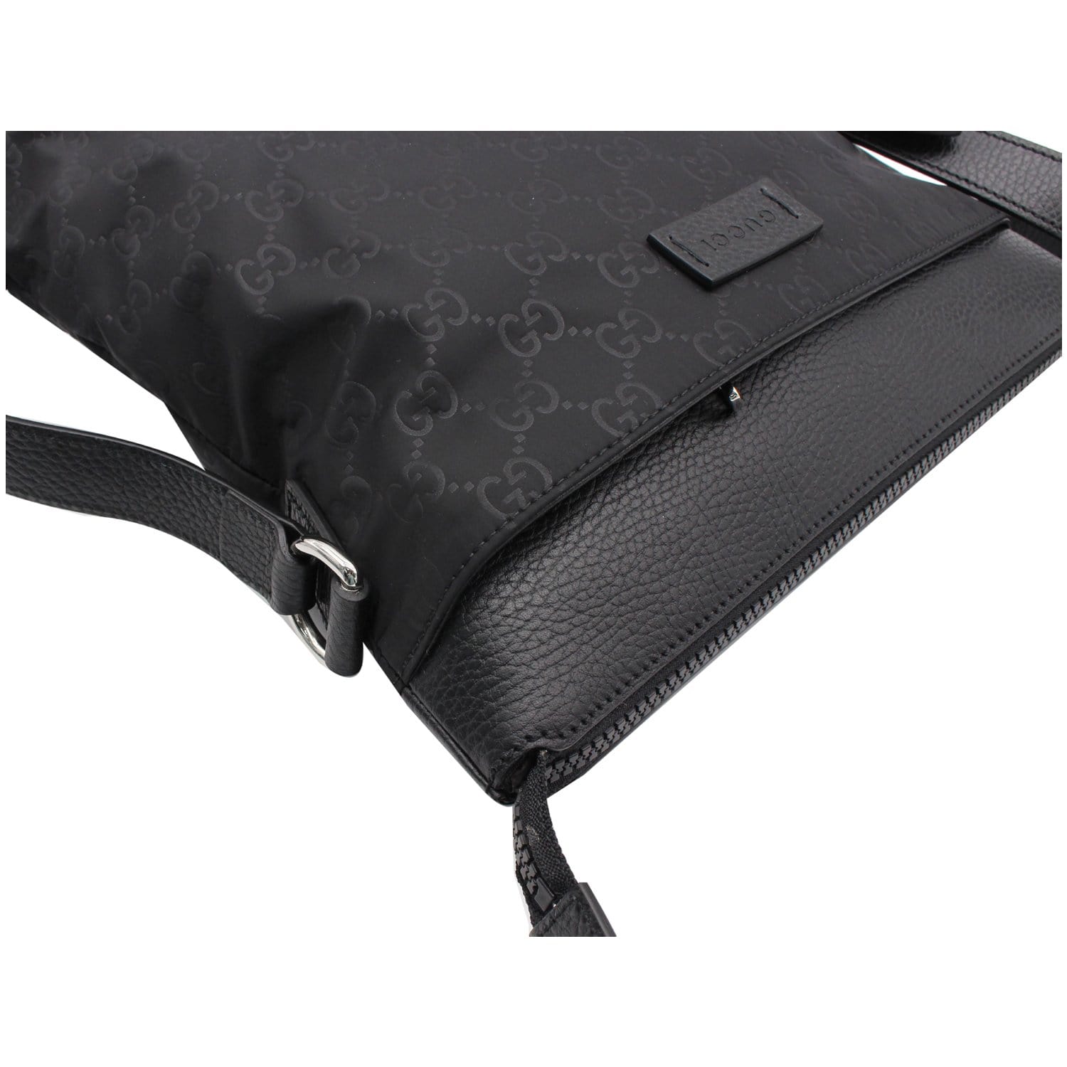 GUCCI GG Monogram Nylon Small Messenger Bag Black 510342