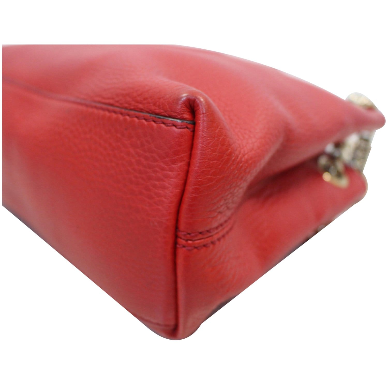 GUCCI Soho Chain Mini Tassel Leather Shoulder Bag Red 387043 - 15% OFF