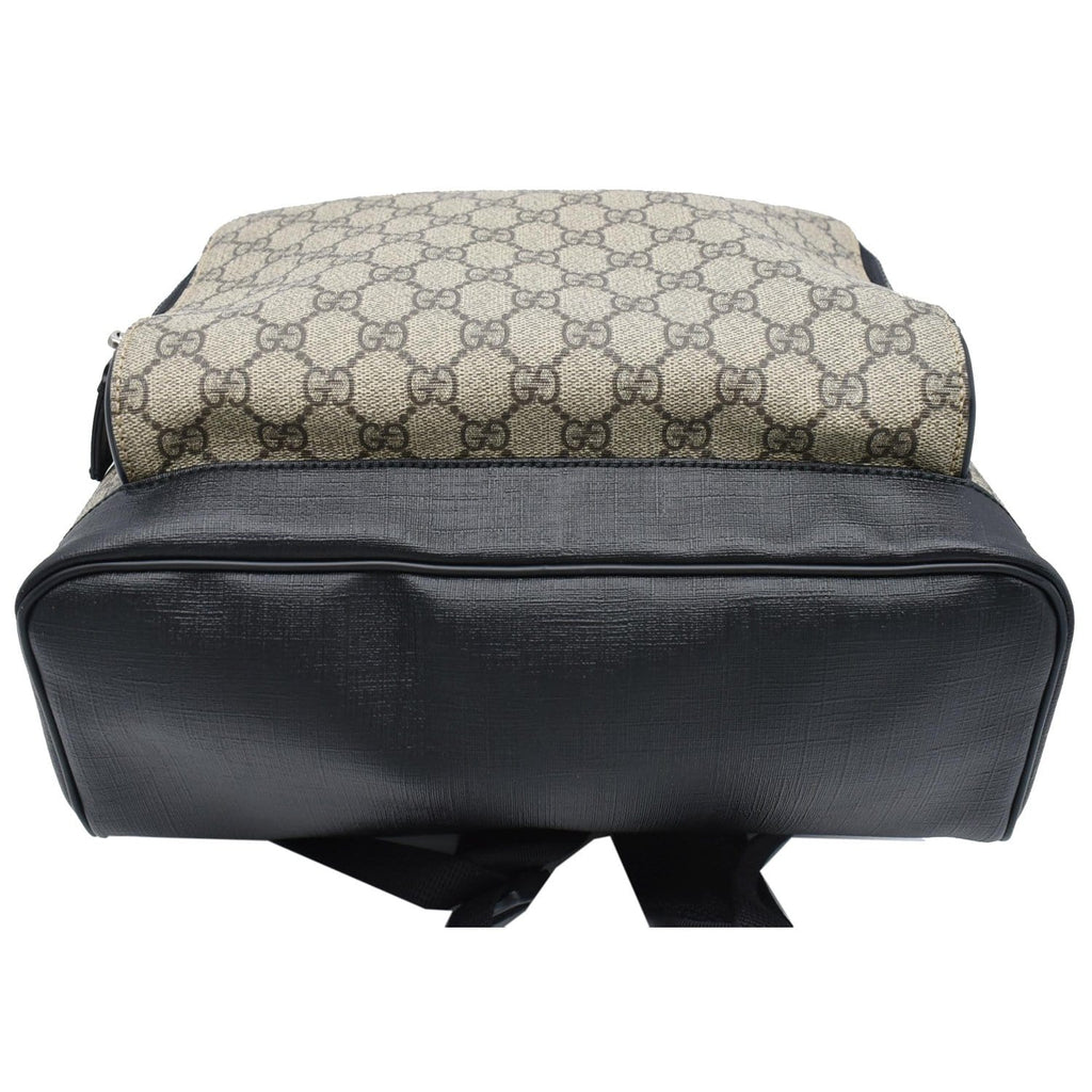 GUCCI GG Monogram Supreme Backpack Bag Beige 406370