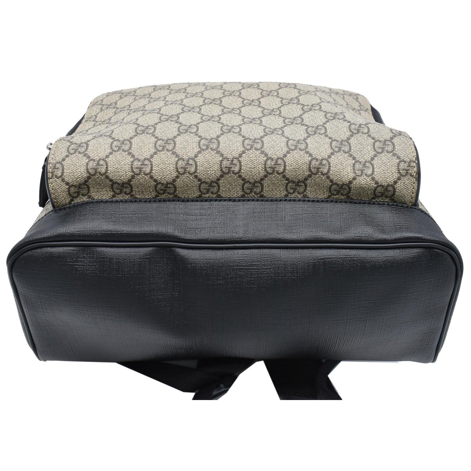 GUCCI GG Monogram Supreme Backpack Bag Beige 406370