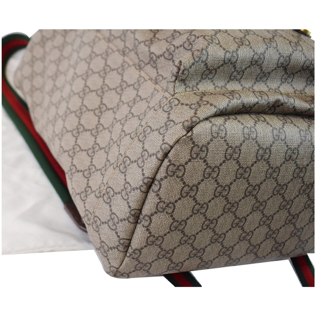 GUCCI Soft GG Supreme Canvas Backpack Bag Beige 473869