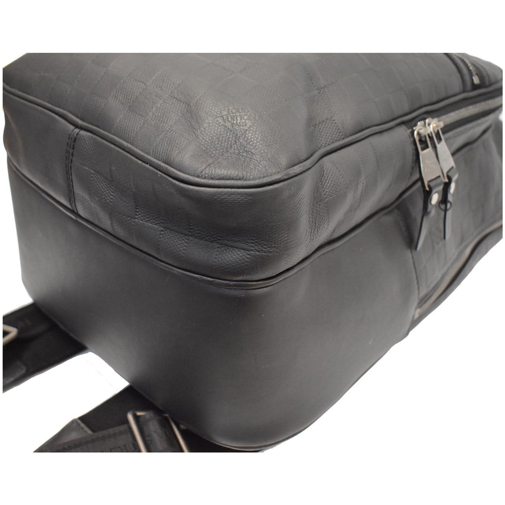 LOUIS VUITTON Michael Damier Infini Leather Backpack Bag Black