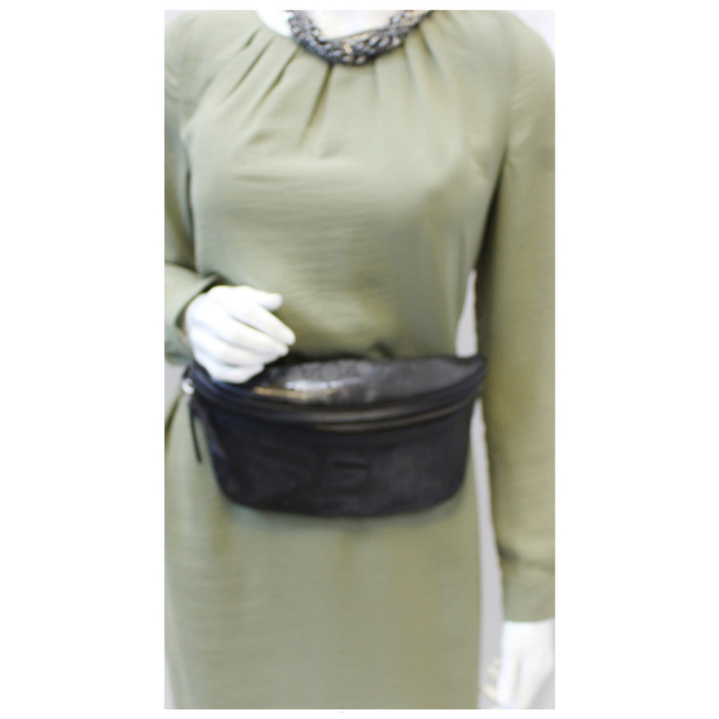 GUCCI GG Imprime Monogram Waist Bum Bag Black 233269