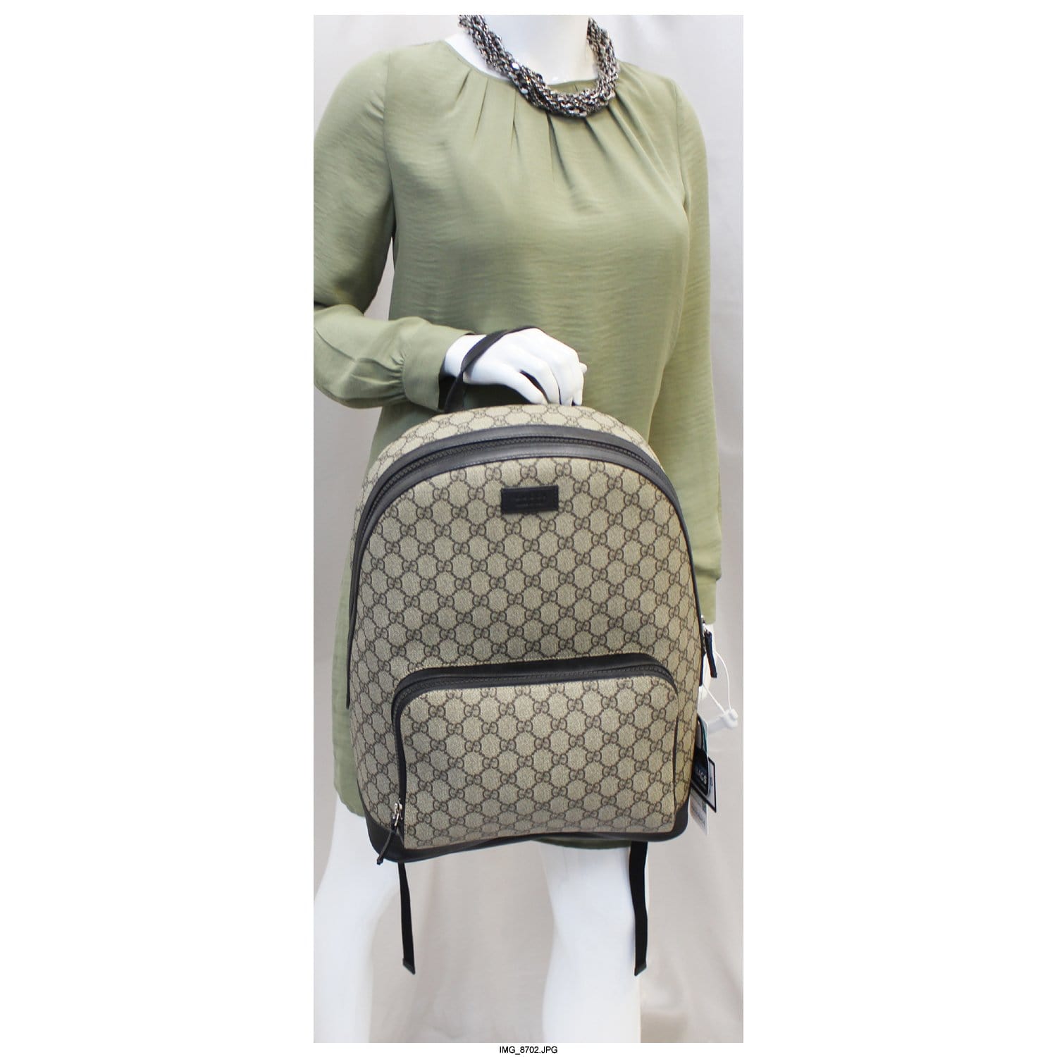 GUCCI GG Monogram Supreme Backpack Bag 406370