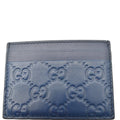 GUCCI Guccissima Leather Signature  Case Blue 233166 - 20% OFF