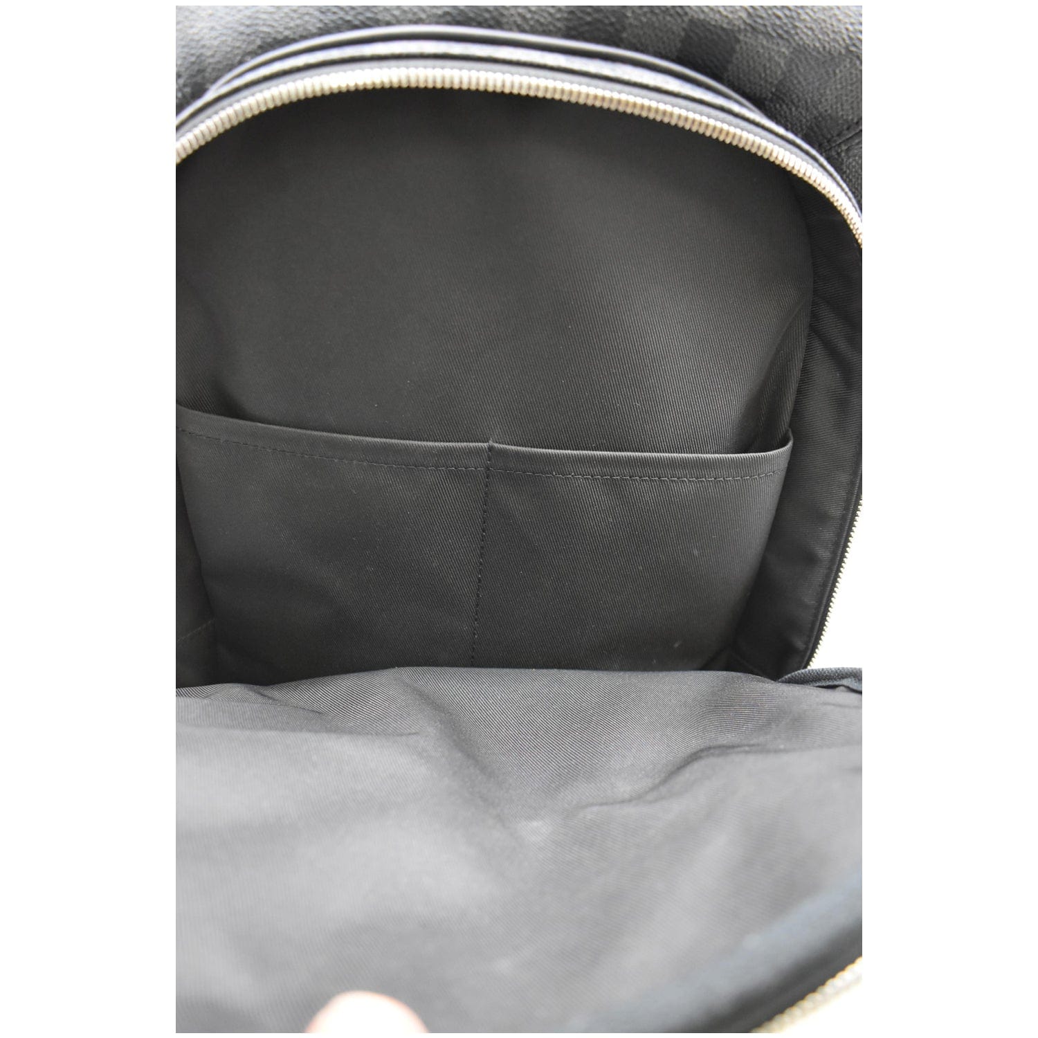 LOUIS VUITTON Michael Damier Graphite Canvas Backpack Bag Black