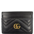 GUCCI GG Marmont Leather  Case Black 443127