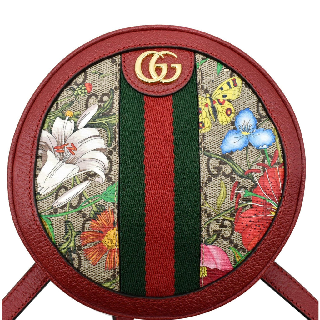 GUCCI Ophidia GG Floral Mini Supreme Backpack Bag Red 598661 - 20% OFF