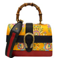 GUCCI Dionysus Medium Top Handle Floral Jacquard Shoulder Bag Gold 448075
