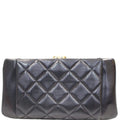 CHANEL Timeless CC Lock Lambskin Leather Clutch Bag Black - 25% OFF