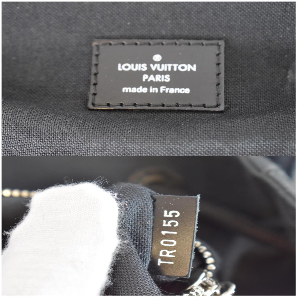 LOUIS VUITTON Christopher PM Damier Graphite Backpack Bag Black