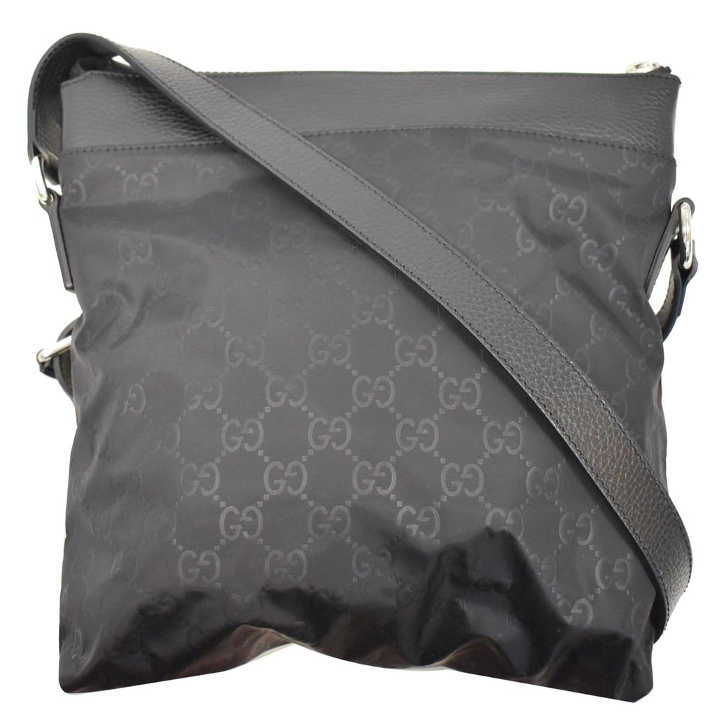 GUCCI GG Monogram Nylon Small Messenger Bag Black 510342