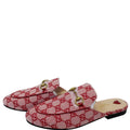GUCCI Princetown GG Canvas Horsebit Slippers Red US 9