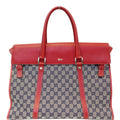 GUCCI GG Monogram Canvas Work Tote Bag Navy/Red