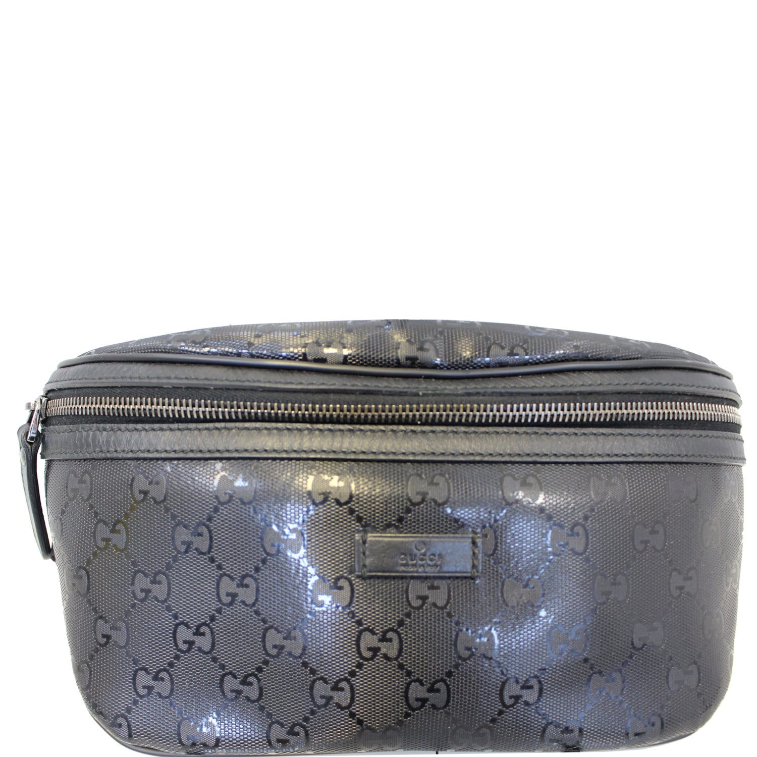 GUCCI GG Imprime Monogram Waist Bum Bag Black 233269