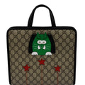 GUCCI Children�s Cat Printed GG Canvas Tote Bag Beige 645290