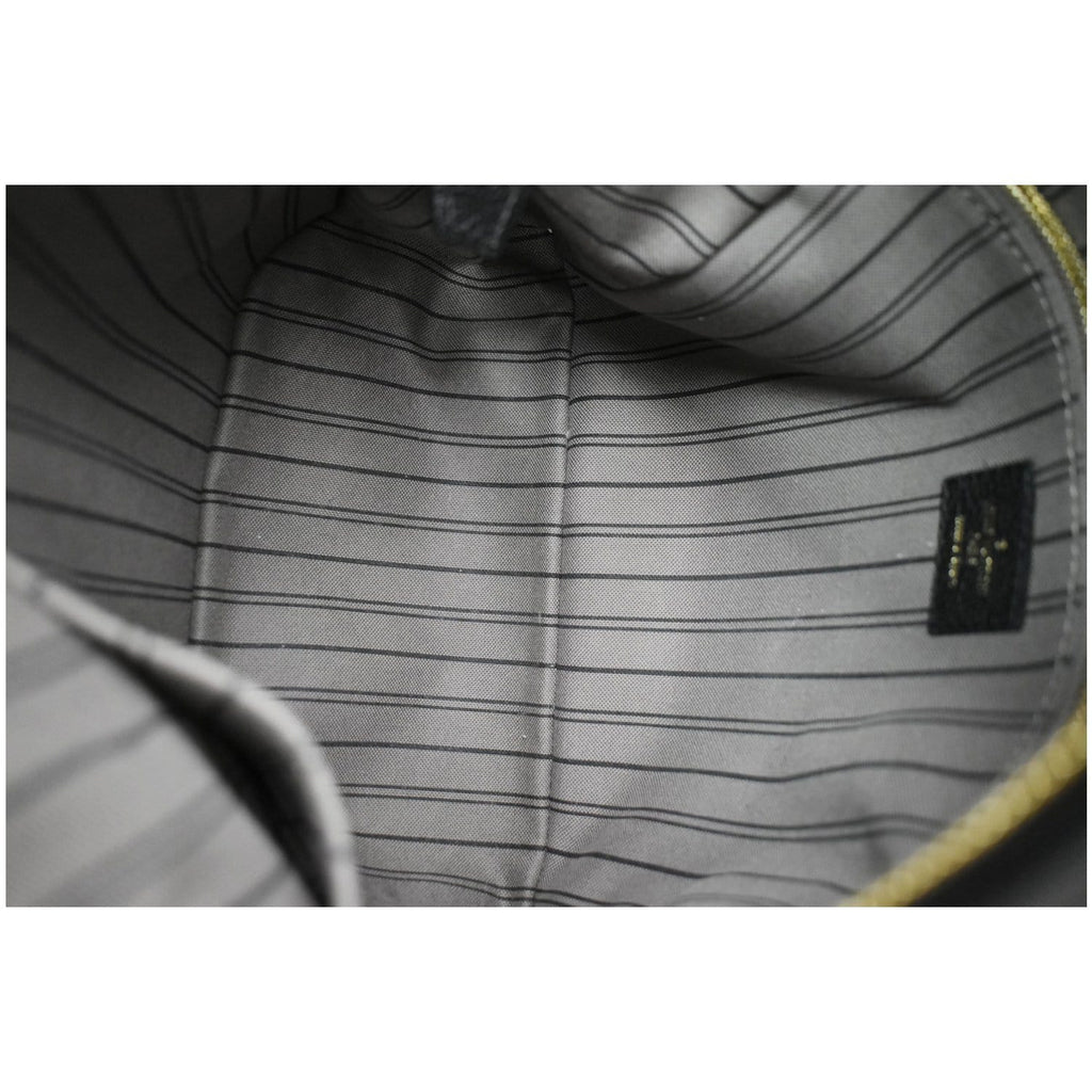 LOUIS VUITTON Sorbonne Monogram Empreinte Leather Backpack Black