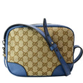 GUCCI Bree GG Canvas Leather Crossbody Bag Beige 449413