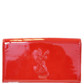 YVES SAINT LAURENT Large Belle de Jour Patent Leather Clutch Bag Red